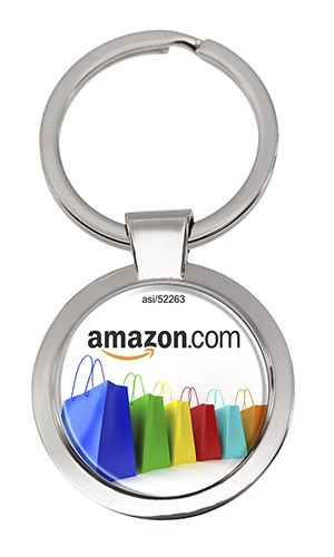 Round Metal Key Tag w/Two-Sided Full Color Imprint