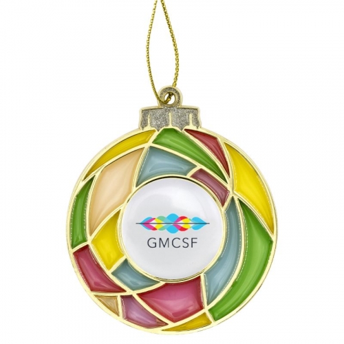 Stained Glass Bulb Holiday Ornament