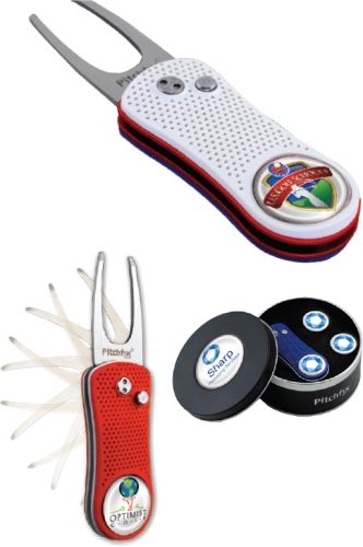 Pitchfix® Hybrid Spring-Action Golf Divot Tool in Deluxe Gift Set