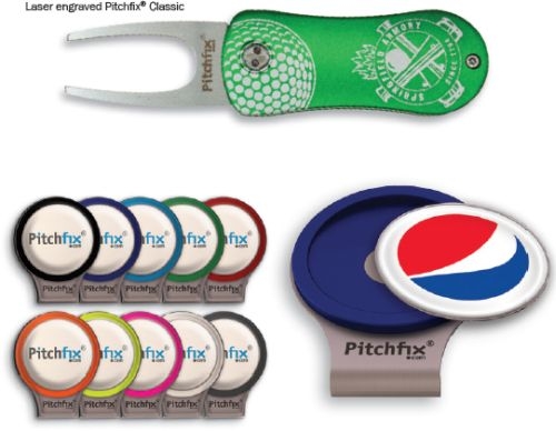 Pitchfix® Golf Hat Clip w/ Full Color Ball Marker