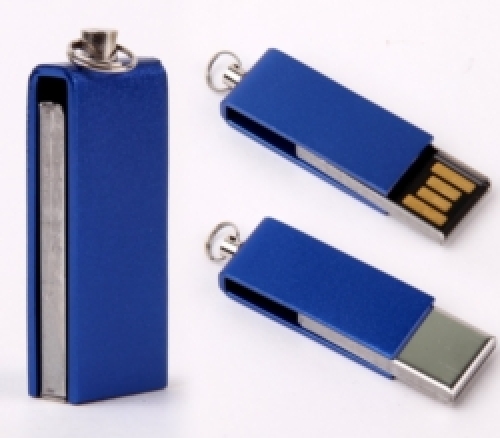 Swivel USB Flash Drive with Keyring