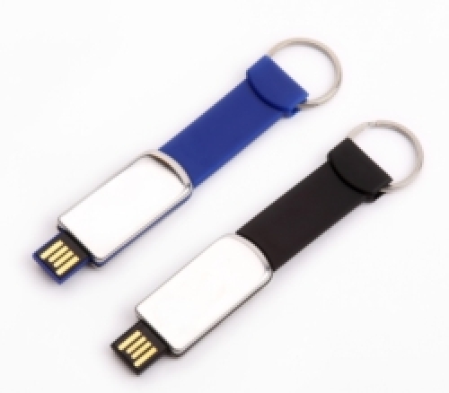 Keyring Strap with Retractable USB Flash Drive
