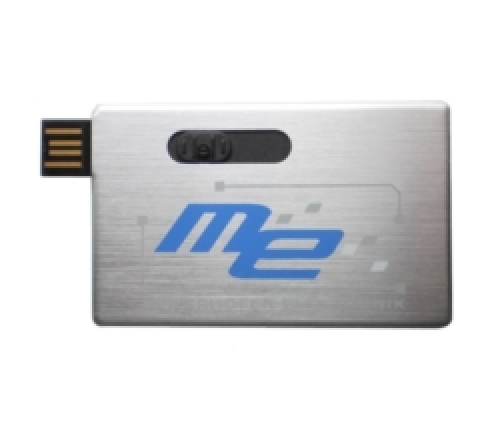 Retractable Metal Credit Card USB Flash Drive