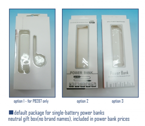 Default Package A - Single Battery Power Banks