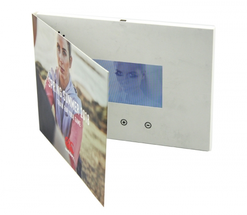 4.3 inch LCD A5 Size Bi-fold Video Brochure-128MB