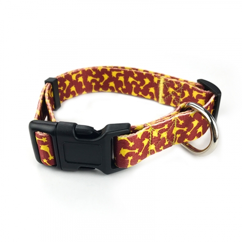 Polyester Pet Collar with Buckle Release-M
