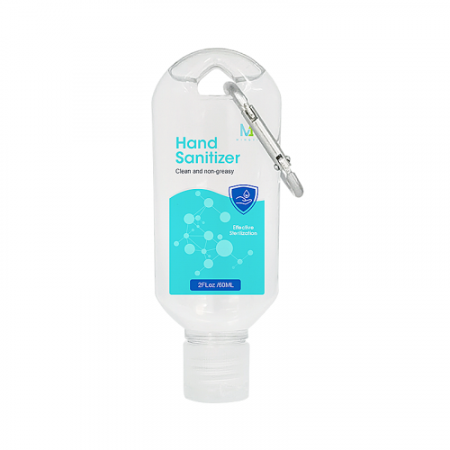 Hand Sanitizer Gel with Carabiner, 2 oz.