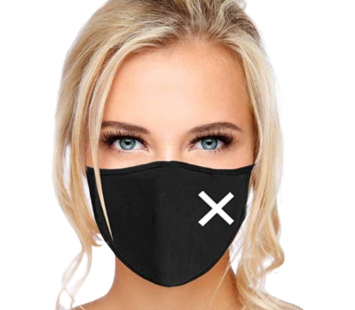 1-Ply Reusable Antimicrobial Polyester Face Mask