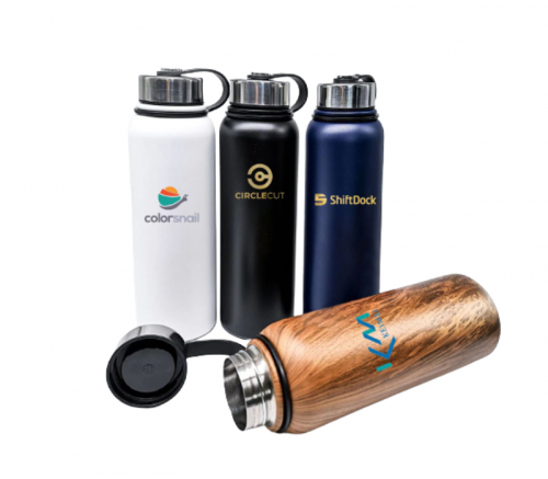 Double Wall Stainless Steel Water Bottle, 40 oz.