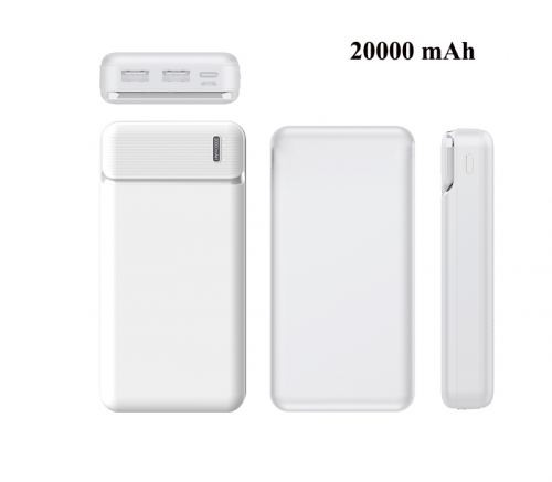 Portable Power Bank with Power Indicator - 20000 mAh