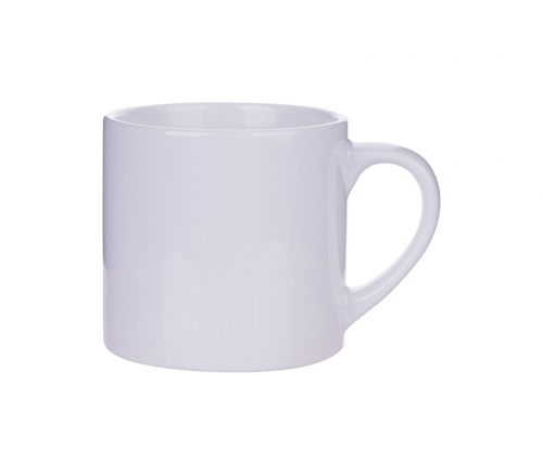 Mini White Ceramic Mug, 6 oz.
