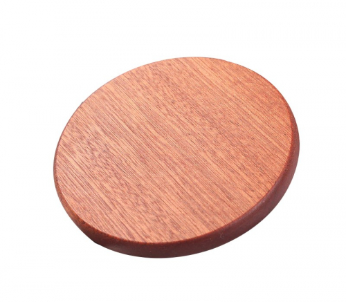 Ebony Wood Coaster with Cork Backing - Flat style