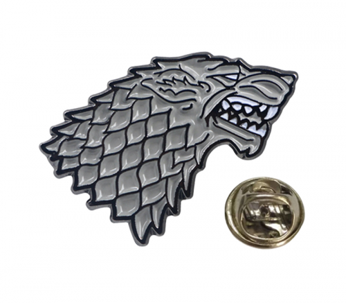 Wolf Shaped Badge Lapel Pin