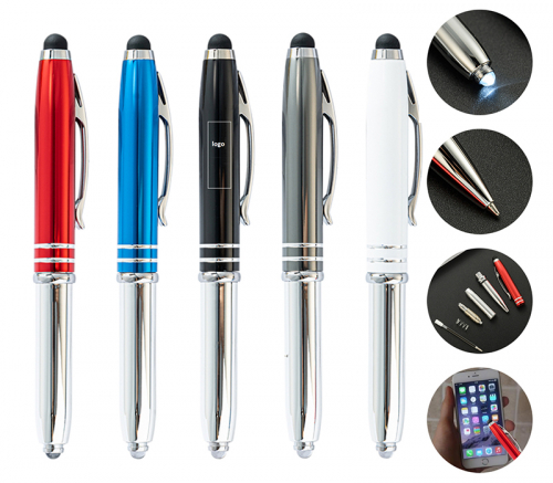 3-in-1 Stylus Pen with LED Light