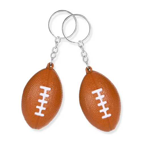 Rugbyball Shaped Stress Reliever Keychain