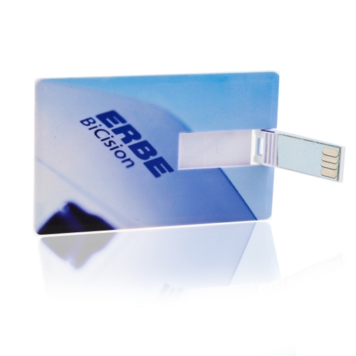 256MB Clear Credit Card Drive AP827-3-256MB
