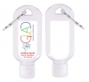 Hand Sanitizer with Carabiner, 2 oz. - Printed