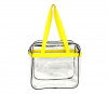 Clear Tote Bag with Zipper and Front Pocket