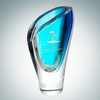 Art Glass Blue Lush Vase