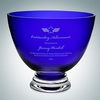 Cobalt Blue Footed Glass Bowl (M) | Molten Crystal