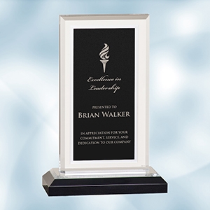 Black/Silver Royal Impress Acrylic Award - Small