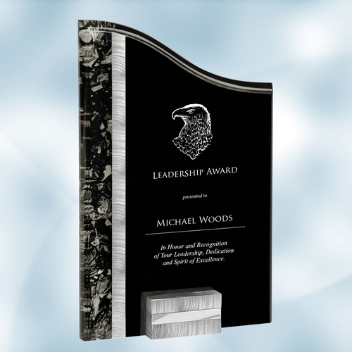 SunRay Silver / Black Acrylic Award | Acrylic - Small 