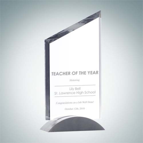 Sail Award with Aluminum Base | Optical Crystal,Metal