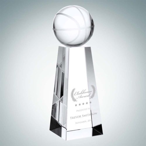 Championship Basketball Trophy | Optical Crystal