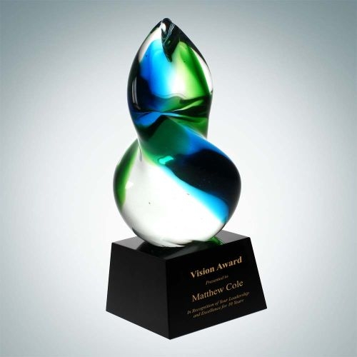 Blue Union | Molten Glass, Optical Crystal
