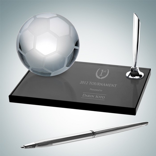 Soccer Pen Set | Molten Glass, Smoke Glass