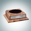Optional Walnut Wood Base with Personalized Silver Plate | Wood