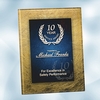 Gold/Blue Acrylic Art Plaque Award with Easel - Medium
