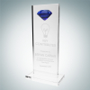 Tower Award with Blue Diamond Accent