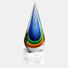 Blue/Amber Teardrop Award (M)