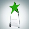 Triumphant Green Star Award | Optical Crystal