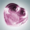 Forget-Me-Not Pink Heart | Optical Crystal