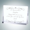 Anniversary Rectangle Plaque | Optical Crystal