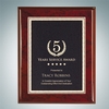 Rosewood Royal Piano Finish Plaque - Black Victory Plate | Wood, Metal