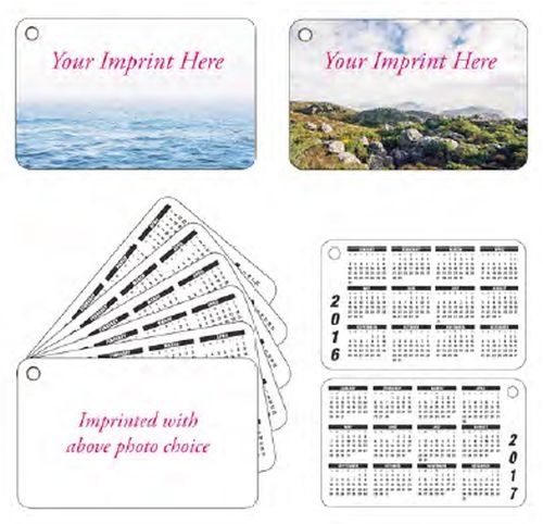 Wallet Calendar - 10 Years - 6 Cards - Each 3 3/8” x 2 1/8”
