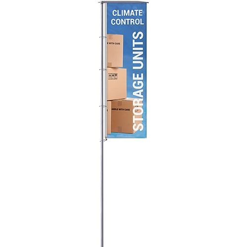 5' x 17' Vertical Outdoor Pole Banners for Poles with Internal Halyard