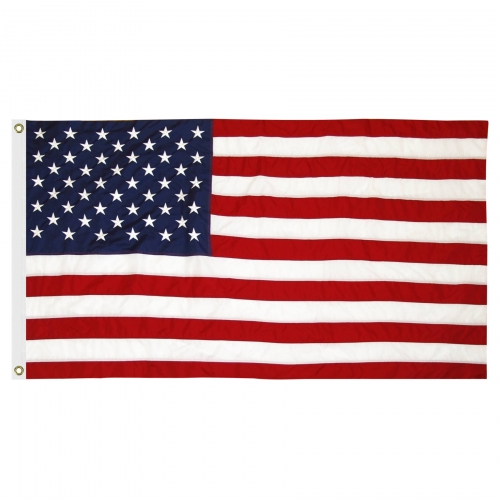 4' x 6' U.S. Cotton Flag w/ Heading & Grommets (Imported)
