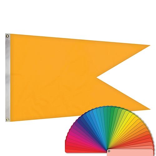 5' x 8' Solid Color Swallowtail Flag with Heading & Grommets