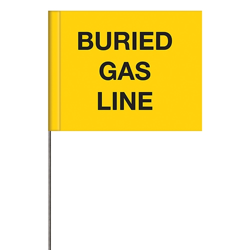 Generic Message Marking Flags - Buried Gas Line Generic Message Marking Flags - Sewer