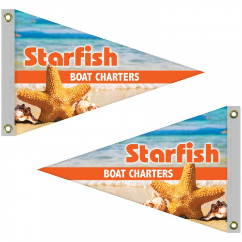 Double Sided Knitted Polyester Pennant Boat Flag (24