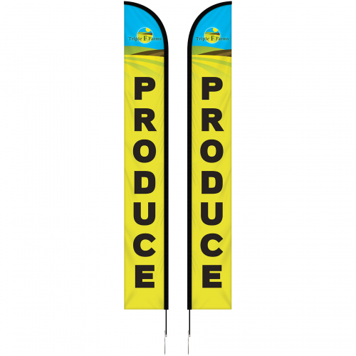 15' Double Sided Portable Half Drop Banner w/ Hardware Set