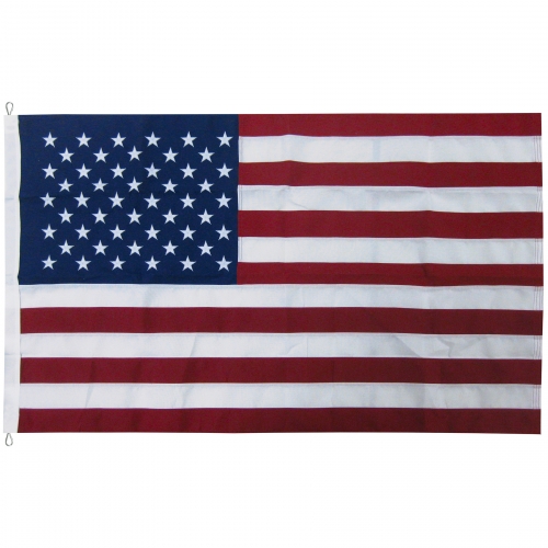 10' x 19' 2-ply Polyester U.S. Flag with Rope and Thimble