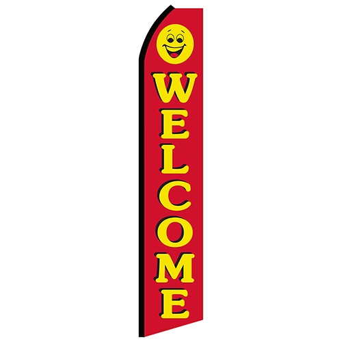 12' Digitally Printed Welcome Swooper Banner