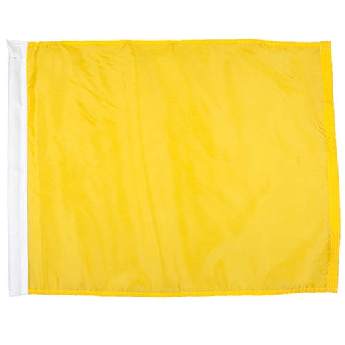 Caution Individual Polyester Auto Racing Flags W/ Pole Sleeve