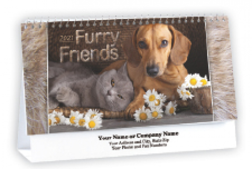 Furry Friends - Cats & Dogs Desk Calendar