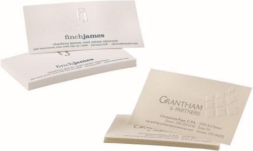 Business Cards with Customer Supplied Stock